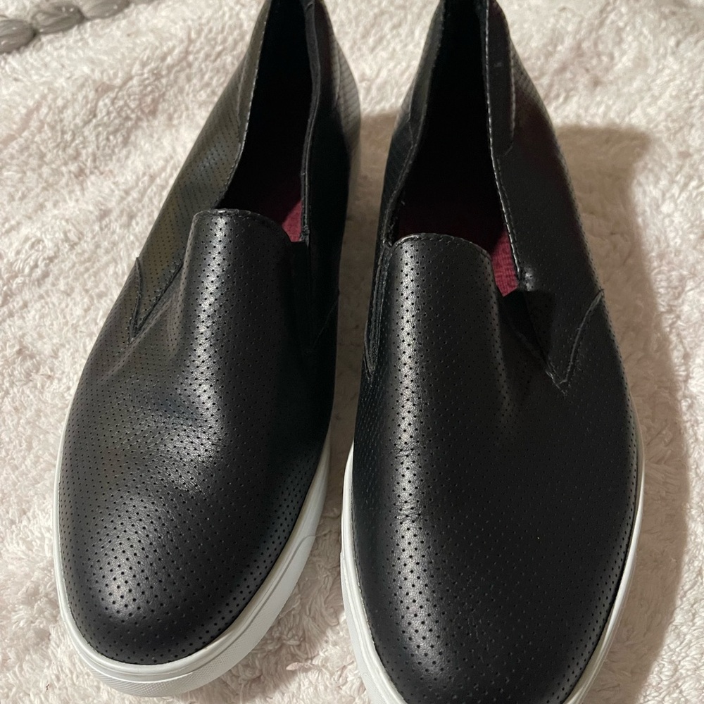 Merona Black and White Slip-On Athletic Shoes